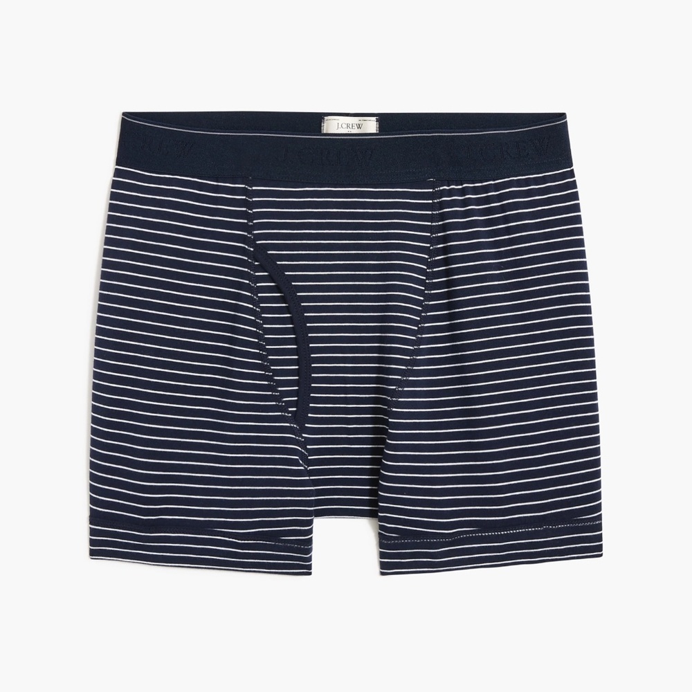 New JCREW Mens Size M Boxer Briefs in Navy and White Stripe